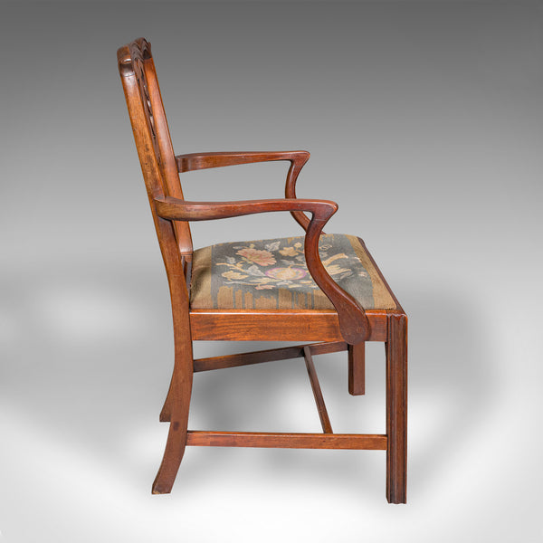 Antique Morning Room Elbow Chair, English, Lounge Seat, Armchair, Georgian, 1800