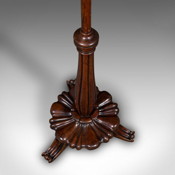 Antique Fireside Pole Screen, English, Needlepoint, Adjustable, William IV, 1835