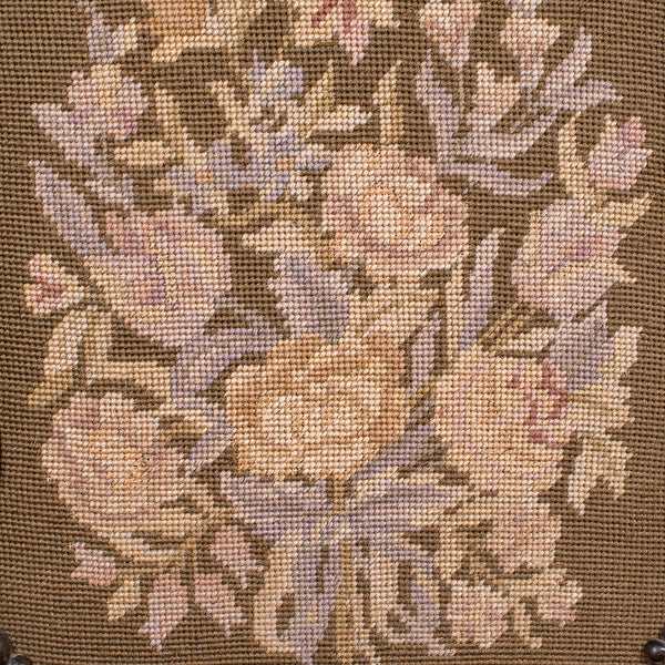 Antique Fireside Pole Screen, English, Needlepoint, Adjustable, William IV, 1835