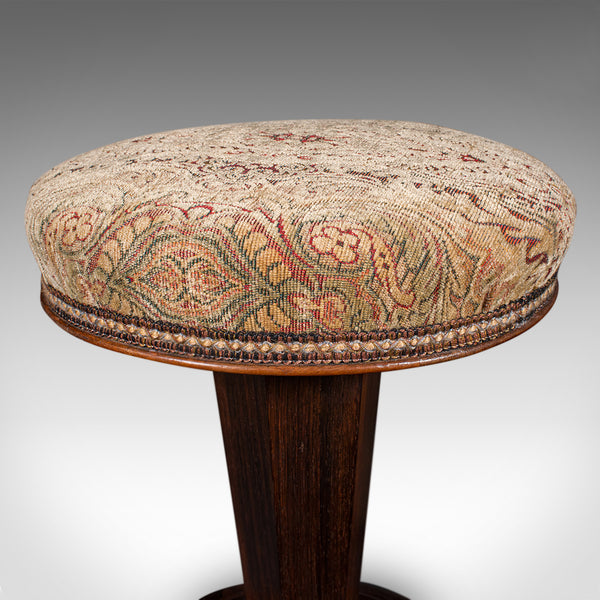 Antique Piano Riser Stool, English, Adjustable, Music Recital, William IV, 1835