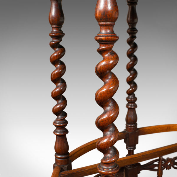 Antique Cocktail Service Stand, English, Walnut, Canterbury, Whatnot, Victorian