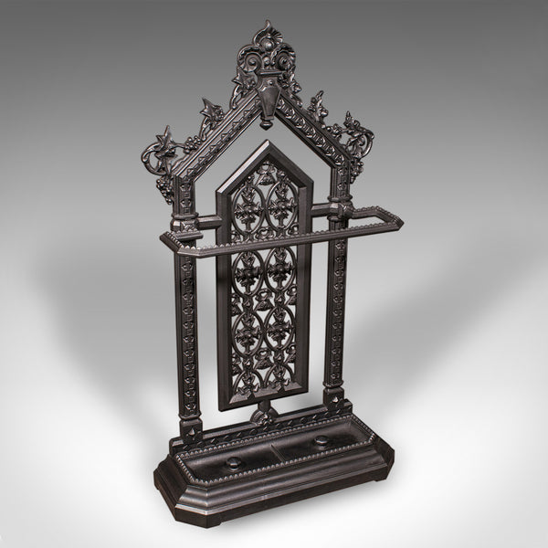 Tall Antique Hallway Stick Stand, English, Umbrella Rack, Victorian, Circa 1870