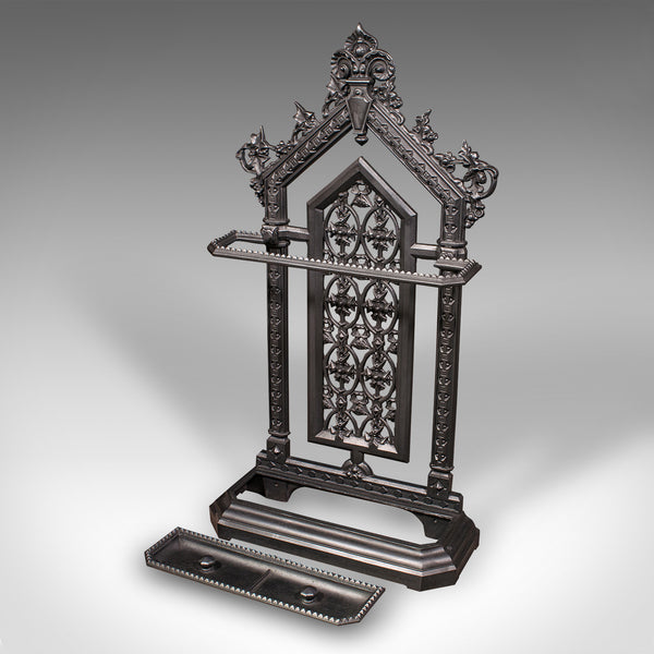 Tall Antique Hallway Stick Stand, English, Umbrella Rack, Victorian, Circa 1870