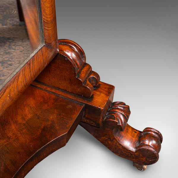 Tall Antique Gentleman’s Outfitters Dressing Mirror, Cheval, Victorian, C.1840