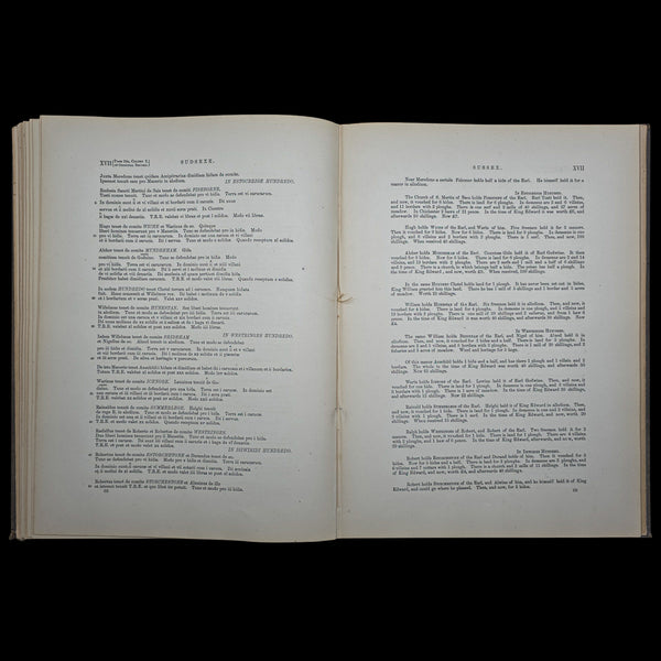 The Domesday Book, Sussex Archaeological Society, Antique Historical Reference