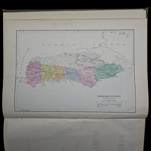 The Domesday Book, Sussex Archaeological Society, Antique Historical Reference