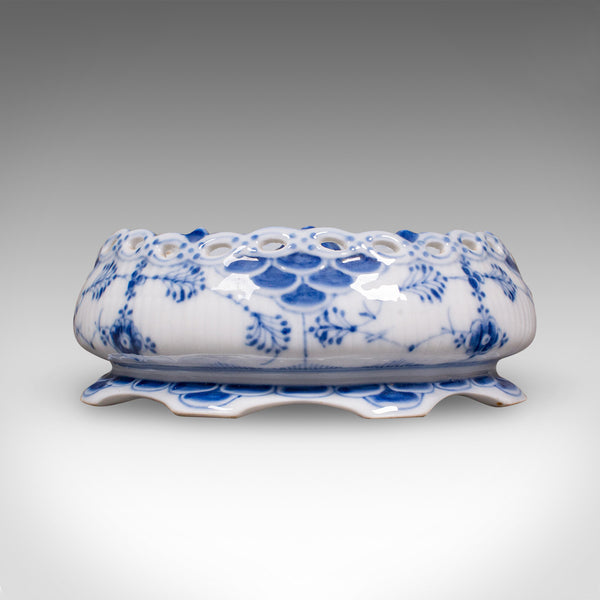 Small Antique Olive Dish, Danish Ceramic, Canapé Serving Bowl, Victorian, C.1900