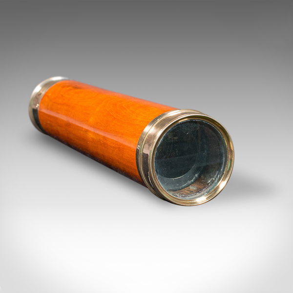 Antique Three-Draw Telescope, English, Walnut, Brass, Navigation, Georgian, 1790