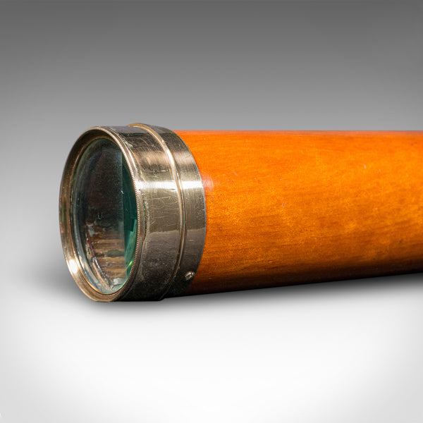Antique Three-Draw Telescope, English, Walnut, Brass, Navigation, Georgian, 1790