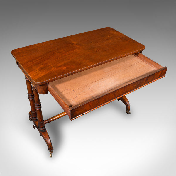 Antique Hallway Side Table, English, Portico, Writing Desk, Regency, Circa 1820