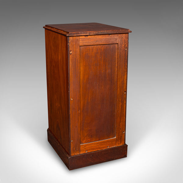 Tall Pair of Antique Nightstands, English, Chest of Drawers, Bedside, Victorian