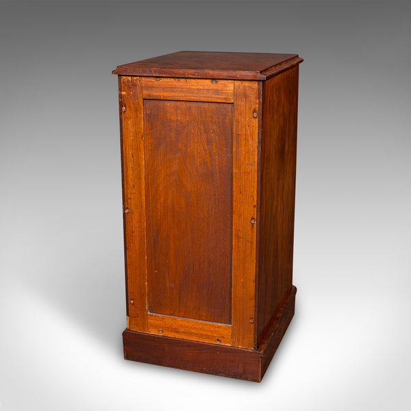 Tall Pair of Antique Nightstands, English, Chest of Drawers, Bedside, Victorian