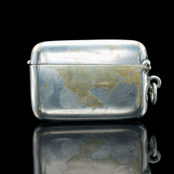 Small Antique Shooting Peg Case, English, Silver Plate, Marker Box, Victorian