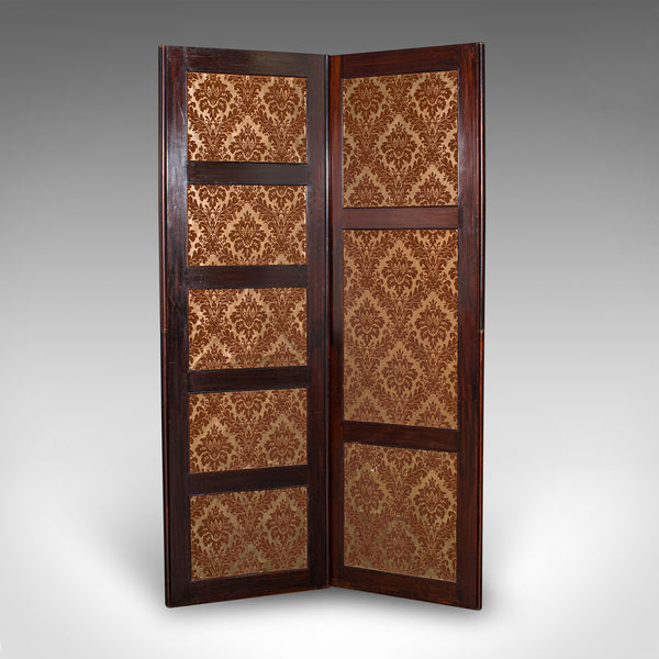 6' 7" Tall Antique Room Divider, English, Needlepoint, Privacy Screen, Regency