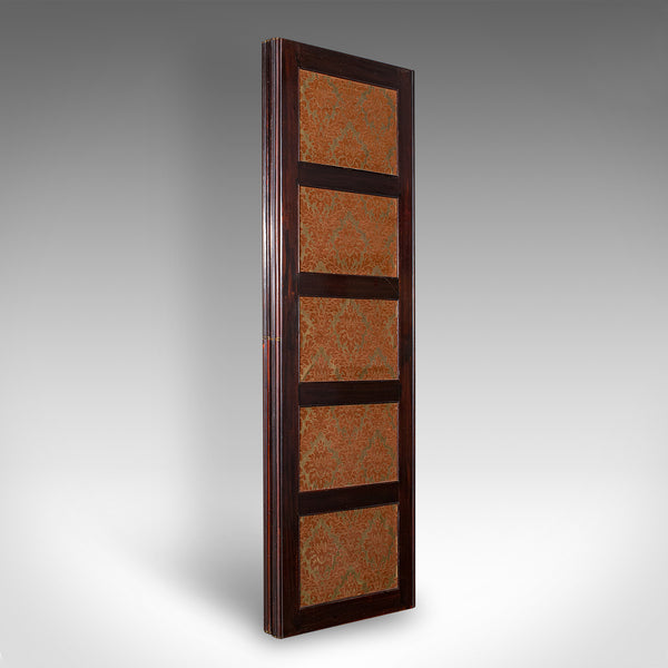 6' 7" Tall Antique Room Divider, English, Needlepoint, Privacy Screen, Regency