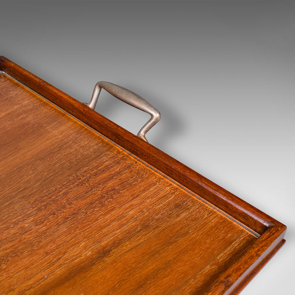 Antique Aperitif Serving Tray, English, Walnut, Afternoon Tea Platter, Edwardian