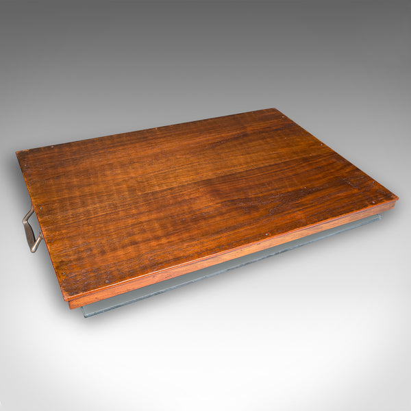 Antique Aperitif Serving Tray, English, Walnut, Afternoon Tea Platter, Edwardian