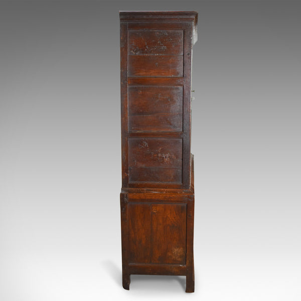 Late Georgian Antique Press Cupboard, English, Oak, Housekeeper's Cabinet c.1780 - London Fine Antiques