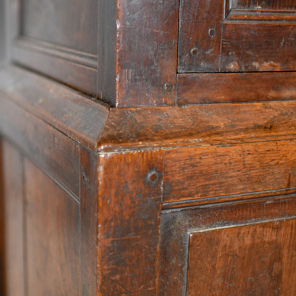 Late Georgian Antique Press Cupboard, English, Oak, Housekeeper's Cabinet c.1780 - London Fine Antiques