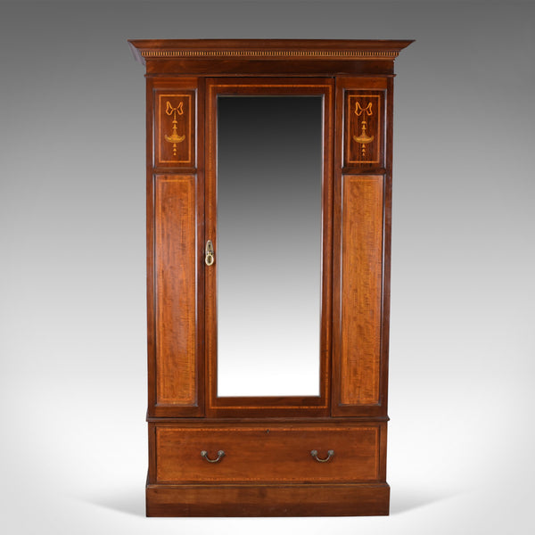 Antique Wardrobe, J Shoolbred & Co. London, Victorian, Mahogany, Circa 1890 - London Fine Antiques