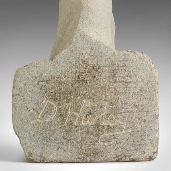 'Marvin' Sculptural Artwork, Dominic Hurley, English, Bath Stone, Bust - London Fine Antiques
