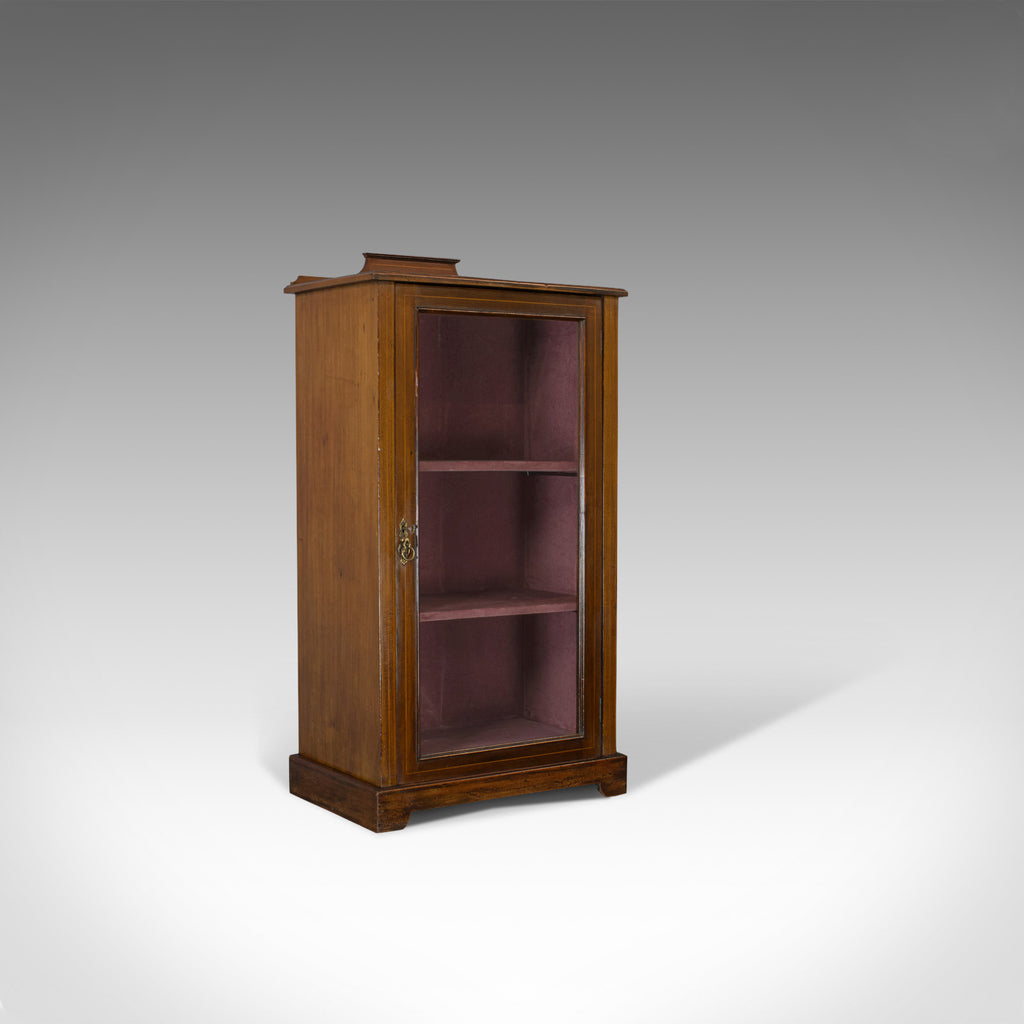 Antique Pier Cabinet, English, Mahogany, Display, Showcase, Late 19th Century - London Fine Antiques