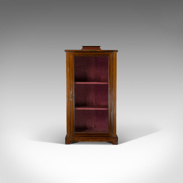 Antique Pier Cabinet, English, Mahogany, Display, Showcase, Late 19th Century - London Fine Antiques