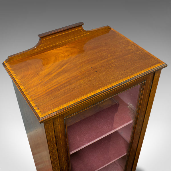 Antique Pier Cabinet, English, Mahogany, Display, Showcase, Late 19th Century - London Fine Antiques
