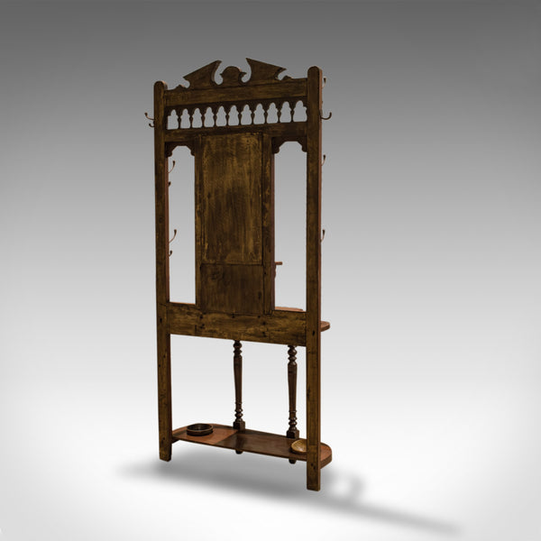 Antique Hall Stand, English, Walnut, Stick, Coat, Hat Stand, Edwardian, C.1910 - London Fine Antiques
