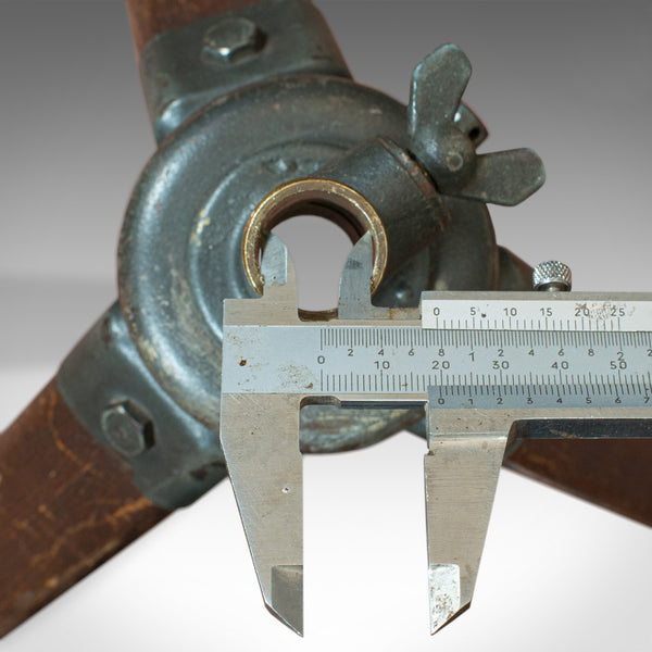 Vintage Telescope Tripod, English, Oak, Bronze, Support Stand, 20th Century - London Fine Antiques
