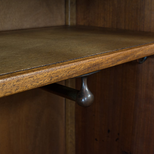 Vintage Ipswich Wardrobe, English, Oak, Four Panel Cupboard, Art Deco, C.1930