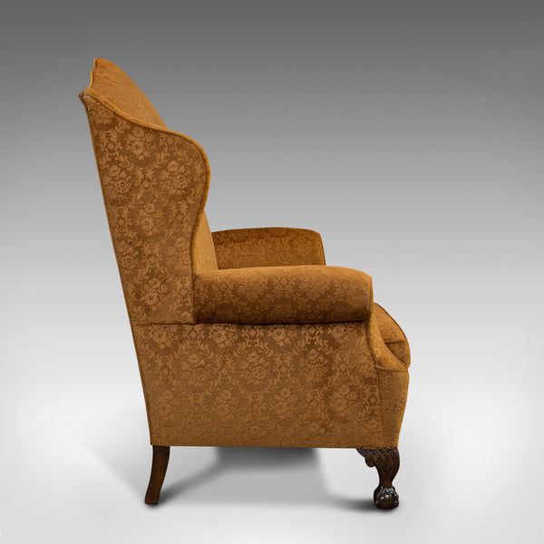 Antique Queen Anne Style Sofa, English, Two Seat Settee, Victorian, Circa 1880
