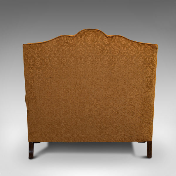 Antique Queen Anne Style Sofa, English, Two Seat Settee, Victorian, Circa 1880