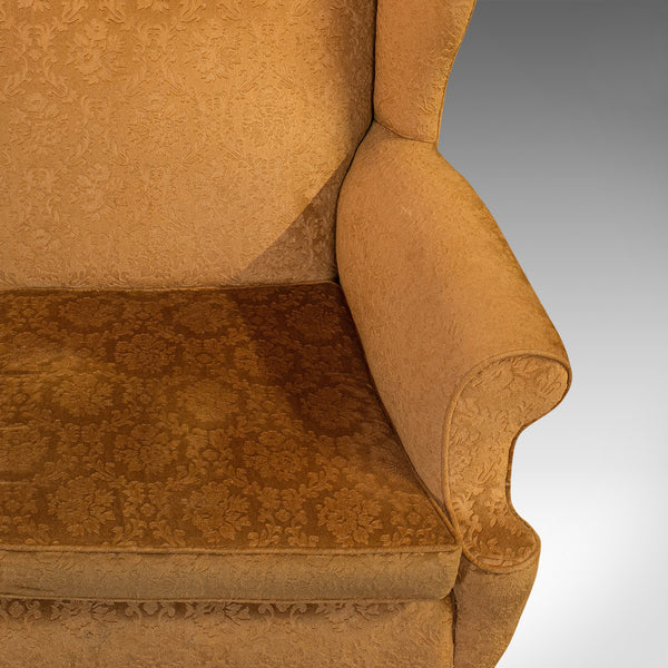 Antique Queen Anne Style Sofa, English, Two Seat Settee, Victorian, Circa 1880