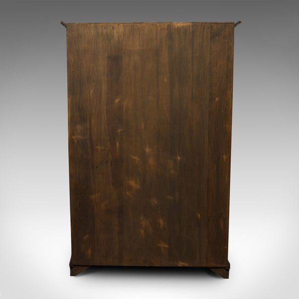 Antique Wardrobe, English, Oak, Linen Cabinet, Press Cupboard, Georgian, C.1800