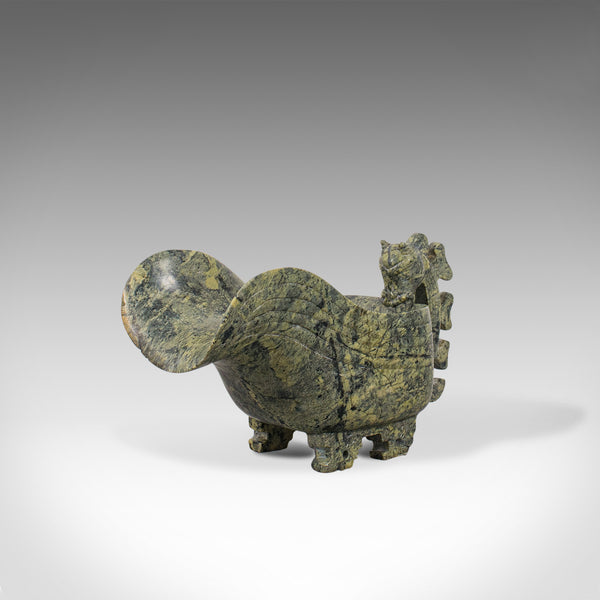 Small Antique Libation Cup, Oriental, Soapstone, Ceremonial, Pouring Jug, C.1900