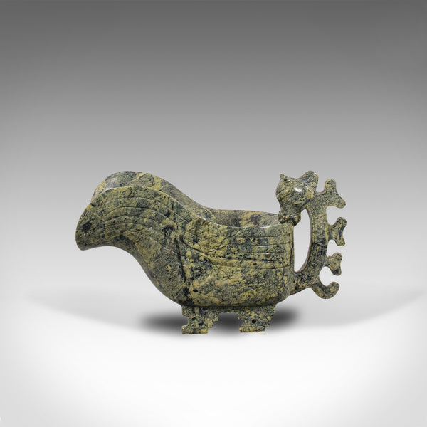 Small Antique Libation Cup, Oriental, Soapstone, Ceremonial, Pouring Jug, C.1900