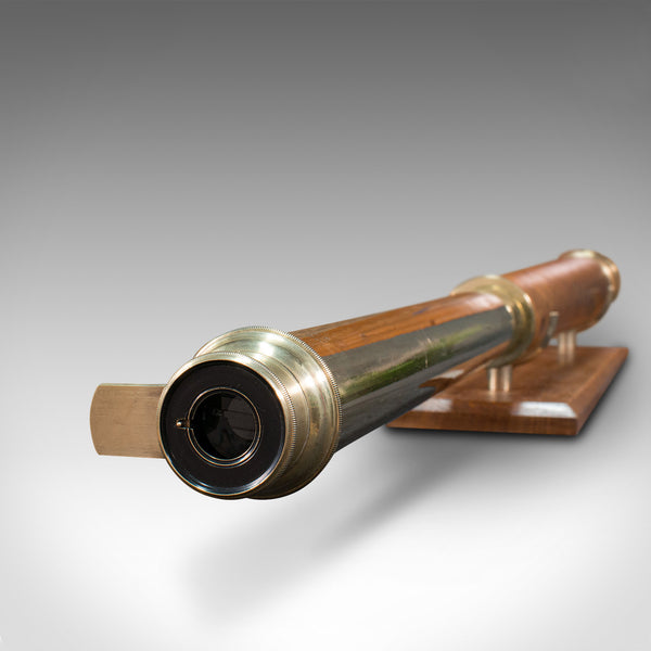 Antique Terrestrial Telescope, English, Single Draw Refractor, NSL, Victorian