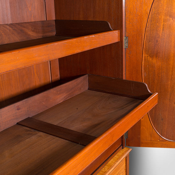 Antique Master Bedroom Wardrobe, Satinwood, Cupboard, Maple And Co, Edwardian