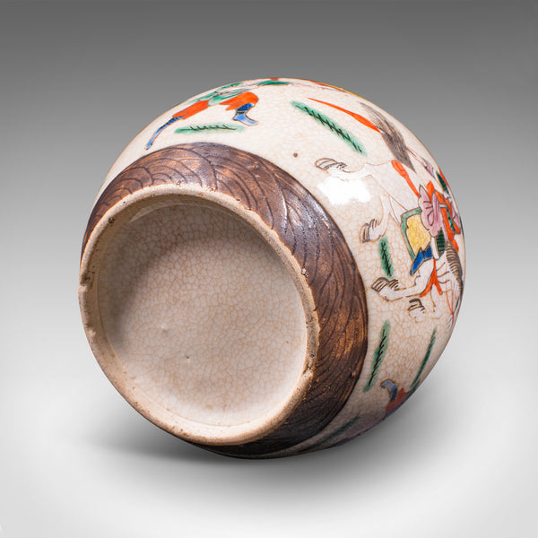 Small Antique Flower Vase, Japanese, Ceramic, Posy Urn, Edo Period, Circa 1850
