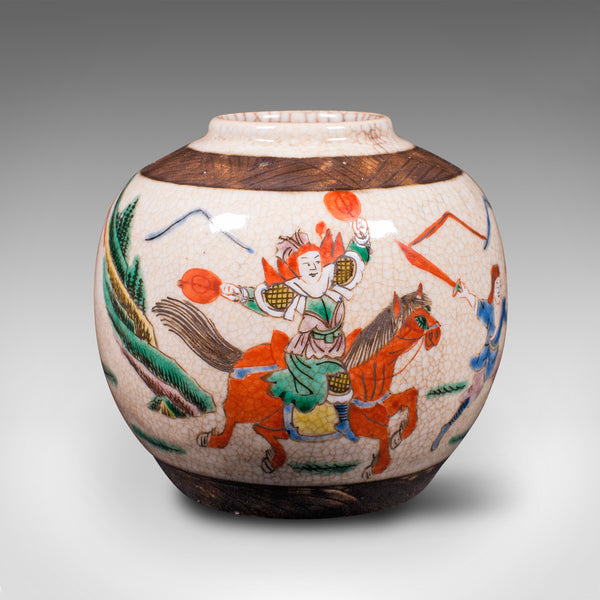 Small Antique Flower Vase, Japanese, Ceramic, Posy Urn, Edo Period, Circa 1850
