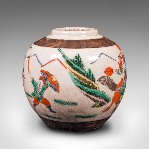 Small Antique Flower Vase, Japanese, Ceramic, Posy Urn, Edo Period, Circa 1850
