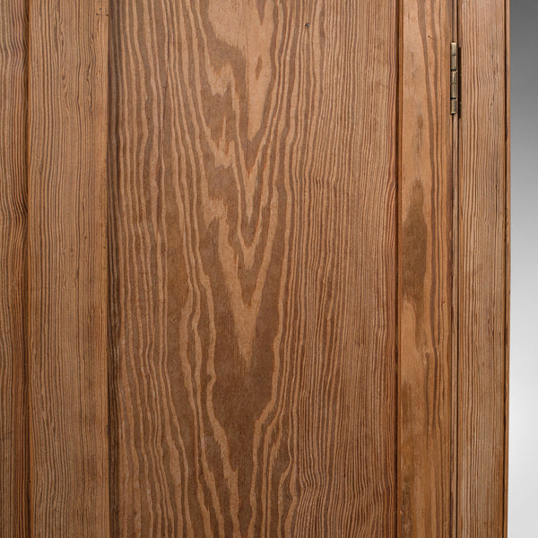 Very Tall 8' Antique Cupboard, English, Pine, Larder Cabinet, Victorian, C.1850