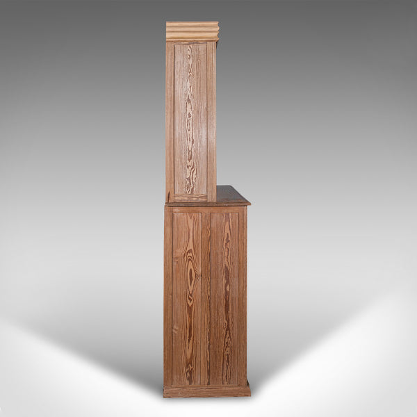 Very Tall 8' Antique Cupboard, English, Pine, Larder Cabinet, Victorian, C.1850