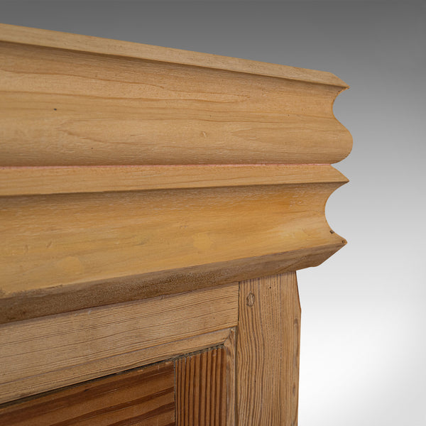 Very Tall 8' Antique Cupboard, English, Pine, Larder Cabinet, Victorian, C.1850