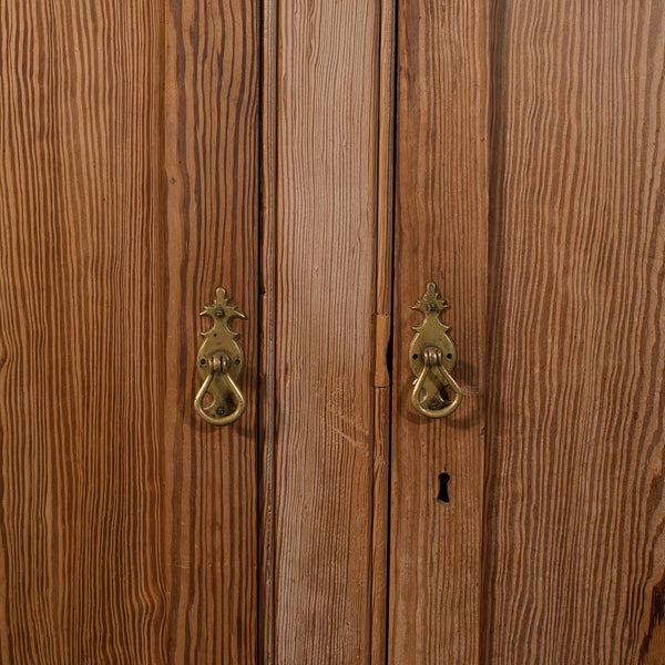 Very Tall 8' Antique Cupboard, English, Pine, Larder Cabinet, Victorian, C.1850
