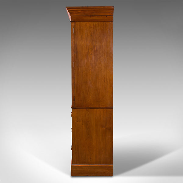 Antique Linen Press Cupboard, English, Walnut, Cabinet, London, Victorian, 1890