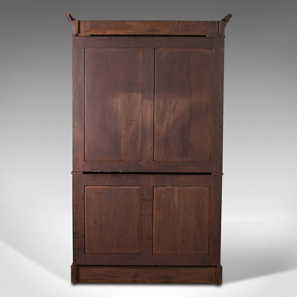 Antique Linen Press Cupboard, English, Walnut, Cabinet, London, Victorian, 1890
