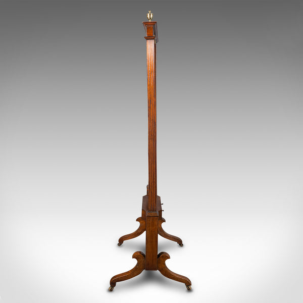Antique Shop's Dressing Mirror, English, Walnut, Cheval, Retail, Regency, C.1820