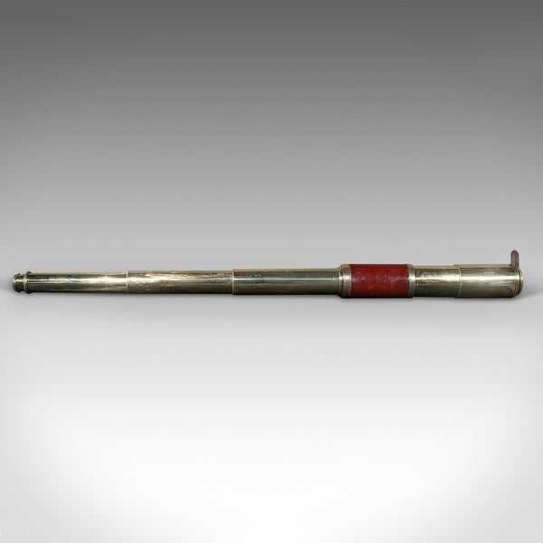 Antique 3 Draw Telescope, English, Terrestrial, Davis of London, Victorian, 1860
